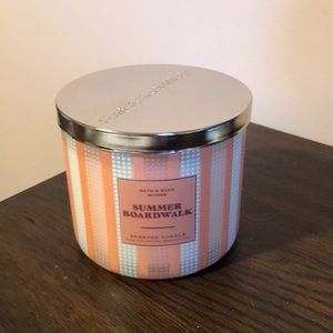 Bath and Body Works Summer Boardwalk 3-wick Candle NEW!!